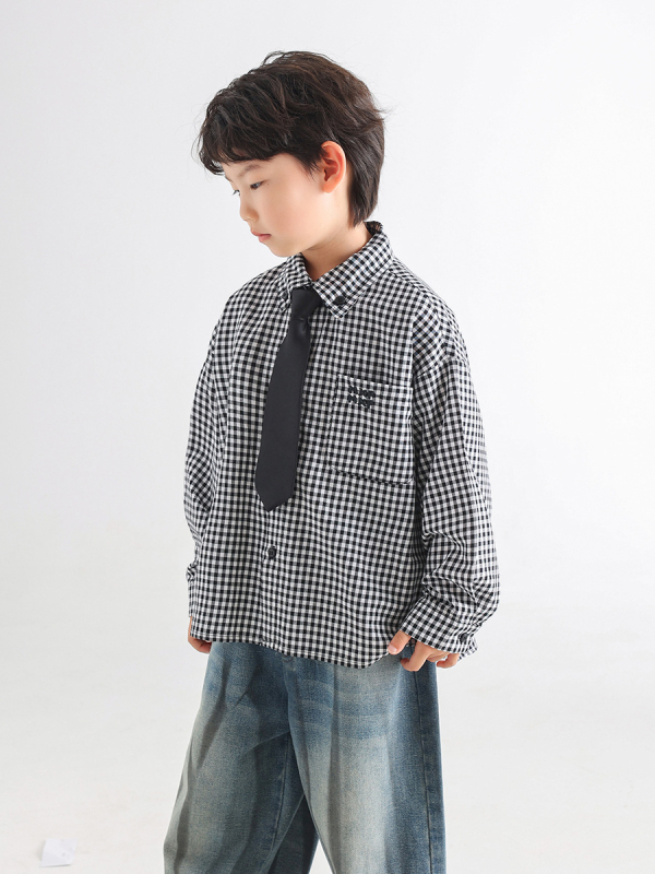 Dječja košulja s dugim rukavima, korejskog stila, 100% pamuk, meka obrada, za djecu od 3 do 8 godina