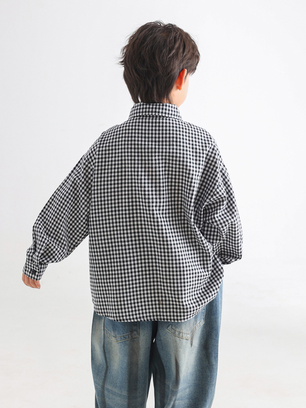 Dječja košulja s dugim rukavima, korejskog stila, 100% pamuk, meka obrada, za djecu od 3 do 8 godina