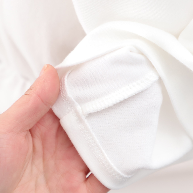 Djevojačka košulja s dugim rukavima, pamuk, korejski stil, okrugli izrez, karikatura uzorak, za uzrast 1–3 godine, proljeće i jesen