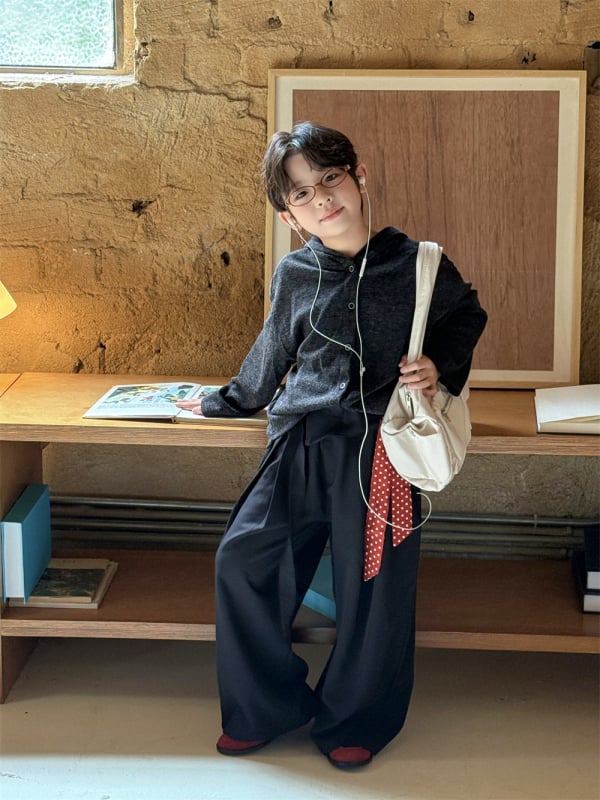 Muški kardigan s kapuljom, korejski stil, dugi rukavi, jesen 2025, šifra 91309