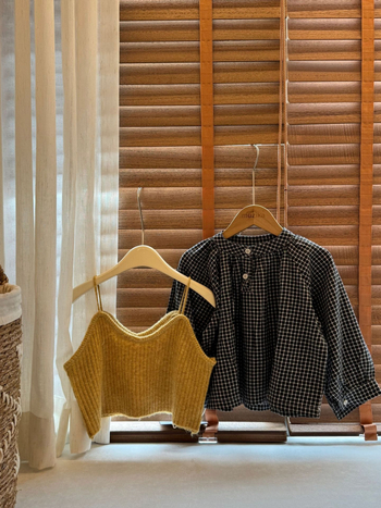 Dječji odjevni set — Korejski stil karirani prsluk uz svakodnevne traperice, pamuk 80%, jesen 2025, za djecu 8+ godina