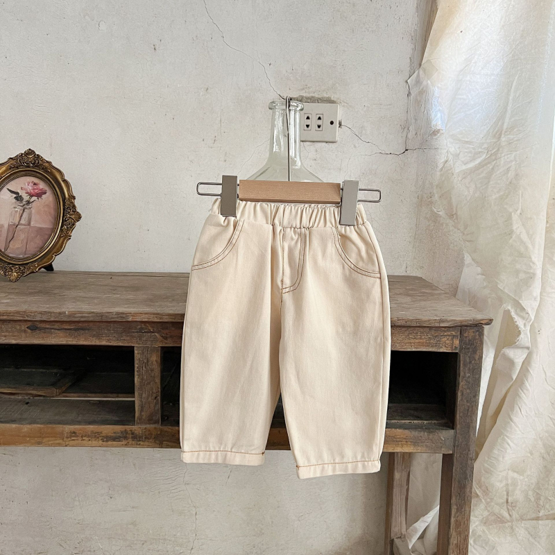 Dječji dvodijeljeni set u korejskom stilu: košulja od korduroja s izšivanim ovratnikom i traperice, 100% pamuk, s kapuljačom, dugi rukav, cvjetni uzorak, za uzrast 1–3 godine