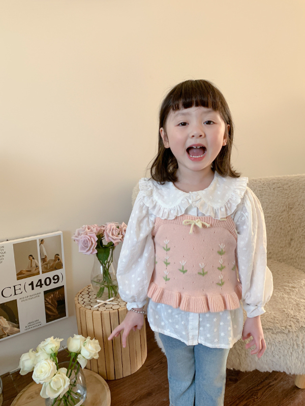 Dječji kostim s hlačama, korejski stil, za uzrast 3–8 godina, dugi rukavi, pamučni materijal