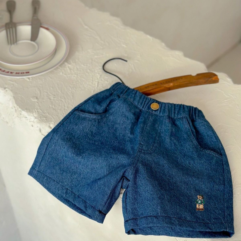 Dječje kratke hlače u korejskom stilu, 90% pamuk, srednji pojas, unisex, ljeto, mekan materijal, za djecu 3–8 godina