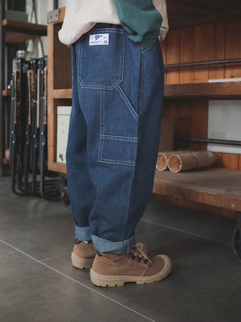 Jeansi pentru copii, croială dreaptă, 99% bumbac, talie medie elastică, uni, toamnă 2025