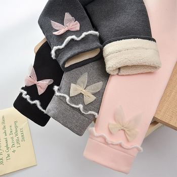 Dječje flis legice u korejskom stilu, visokim pojasom, 95% pamuka