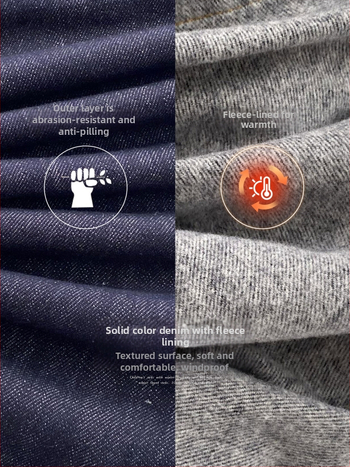 Chlapčenské džínsy s fleecovou výstelkou na zimu, rovný strih, 81% bavlna, Michael