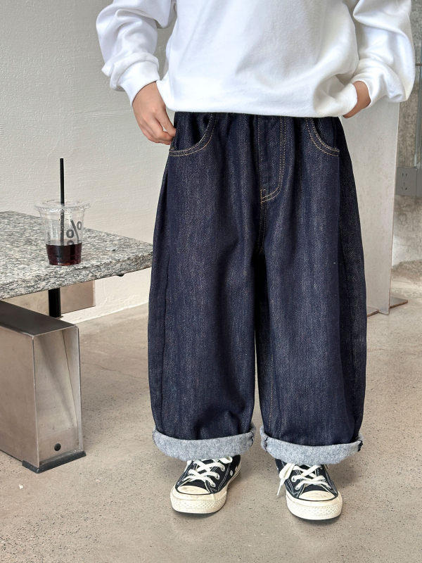 Traperice za dječake s flis podstavom, zimske, ravni kroj, 81% pamuka, Michael marka