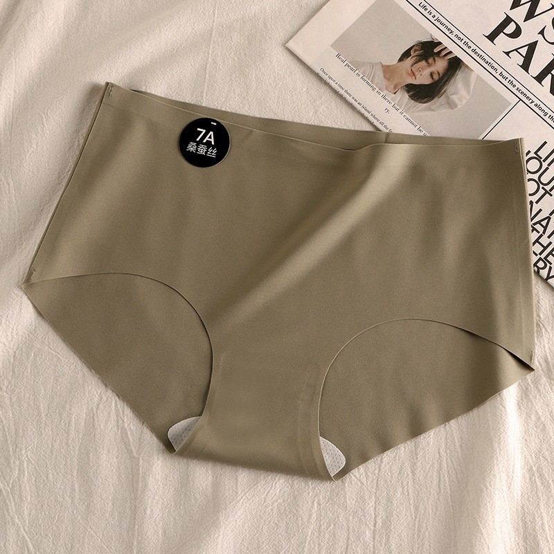 Antibakterijske ženske šorce gaćice s podstavom od mulberijeve svile, Ice Silk, srednji pojas, za sport i jogu