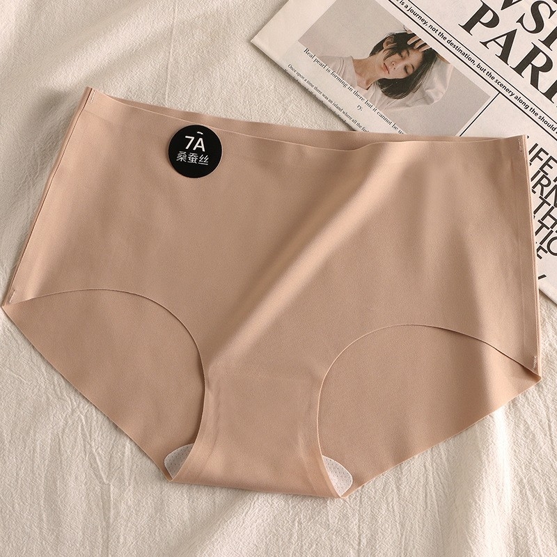 Antibakterijske ženske šorce gaćice s podstavom od mulberijeve svile, Ice Silk, srednji pojas, za sport i jogu