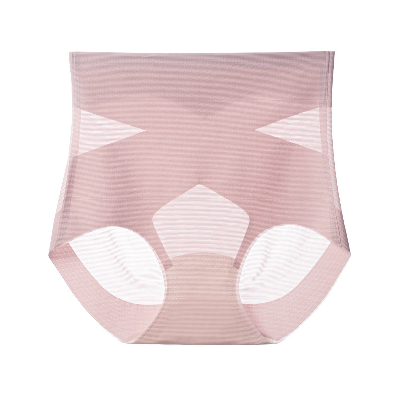 Ženske gaćice s visokim strukom, prozračne Ice Silk, podizanje stražnjice, antibakterijske, podstava prepona od Mulberry svile