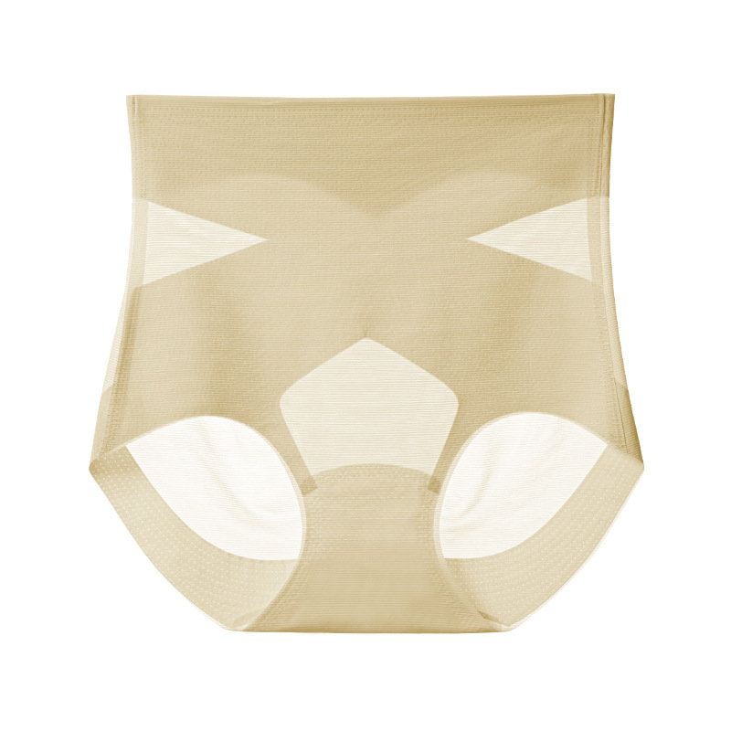 Ženske gaćice s visokim strukom, prozračne Ice Silk, podizanje stražnjice, antibakterijske, podstava prepona od Mulberry svile