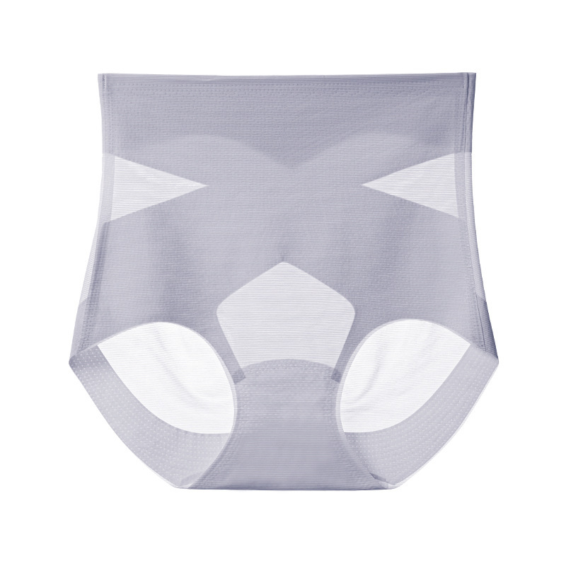 Ženske gaćice s visokim strukom, prozračne Ice Silk, podizanje stražnjice, antibakterijske, podstava prepona od Mulberry svile