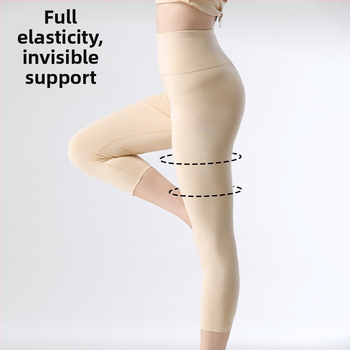 Sievietes kokvilnas īsi termālie legingi ar augstu vidukli, vēdera kontrole, gurnu pacelšana, elpojoši un silti