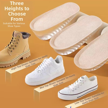 Talpă silicon pentru încălțăminte – înălțare, stil half pad, model CT-0080, marca Chengtai