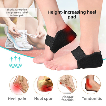 Peta navlaka s Velcro zatvaračem – zaštita pete, silikonska protukliznost, apsorpcija udara; materijali: silikon, najlon, elastan