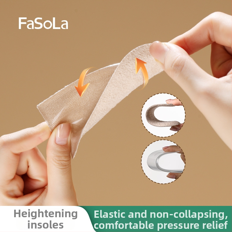 FaSoLa vložka na zvýšenie výšky do čižiem a kožených topánok – neviditeľná, priedušná, polovložka, unisex