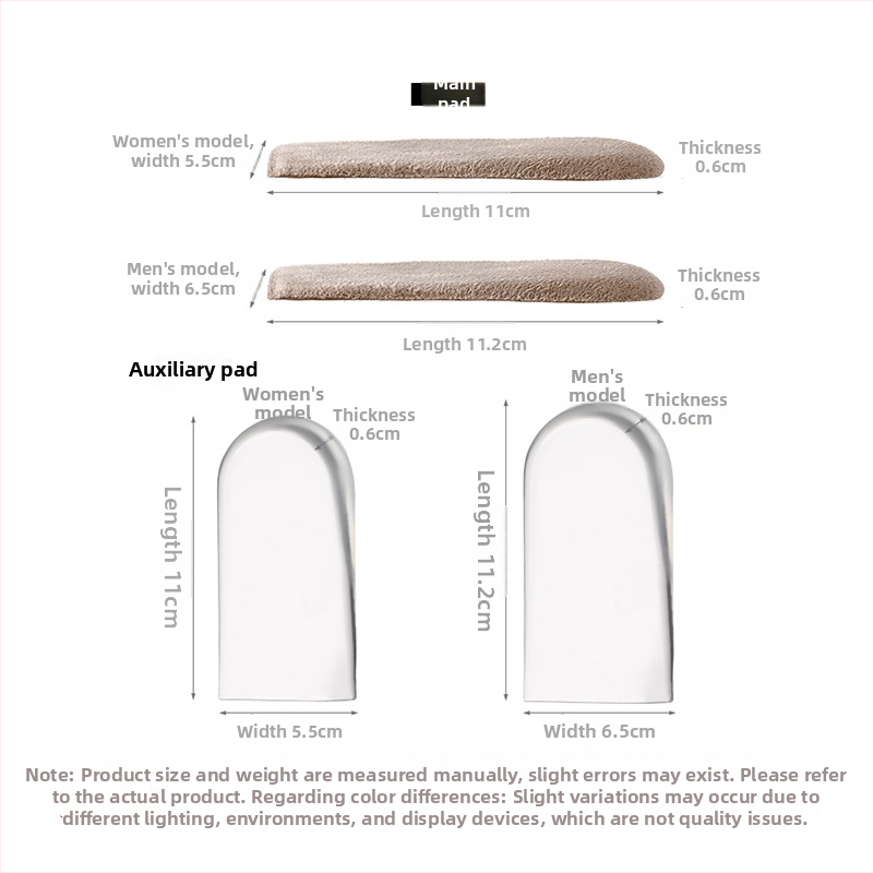 FaSoLa vložka na zvýšenie výšky do čižiem a kožených topánok – neviditeľná, priedušná, polovložka, unisex