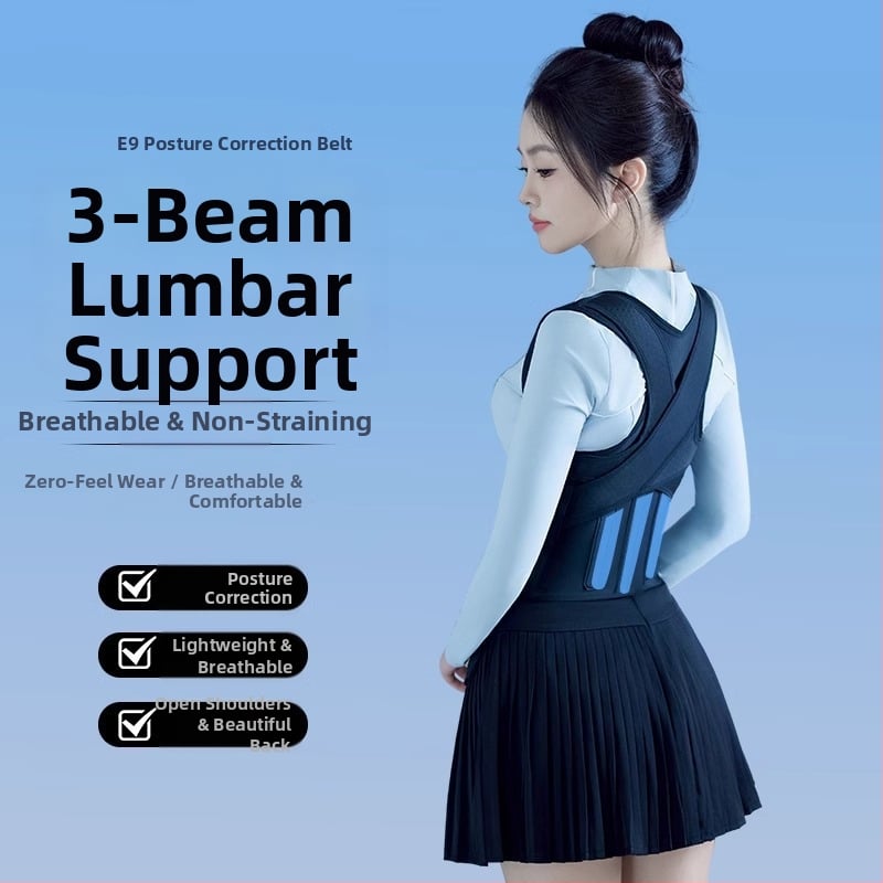 Laikysenos koregavimo diržas E9 Triple Keel suaugusiesiems ir vaikams, įgaliota privati prekės ženklas, 2024 m. išleidimas, Sertifikavimas: 1