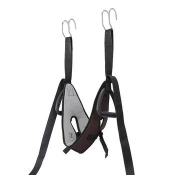 Kućni vratni trakcijski pojas – model 001, od čelične cijevi i PVC-a, pogodan za masažu i fitness, prilagodljiv