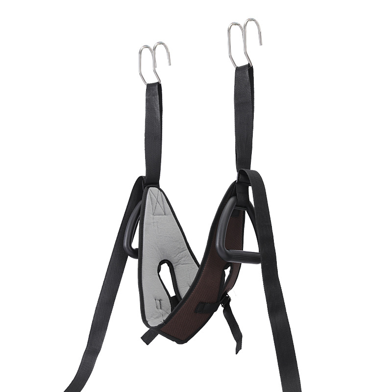 Kućni vratni trakcijski pojas – model 001, od čelične cijevi i PVC-a, pogodan za masažu i fitness, prilagodljiv