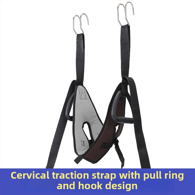 Domáce krčné ťahové pásmo – model 001, oceľová rúrka a PVC, vhodné pre masáž a fitnes, prispôsobiteľné