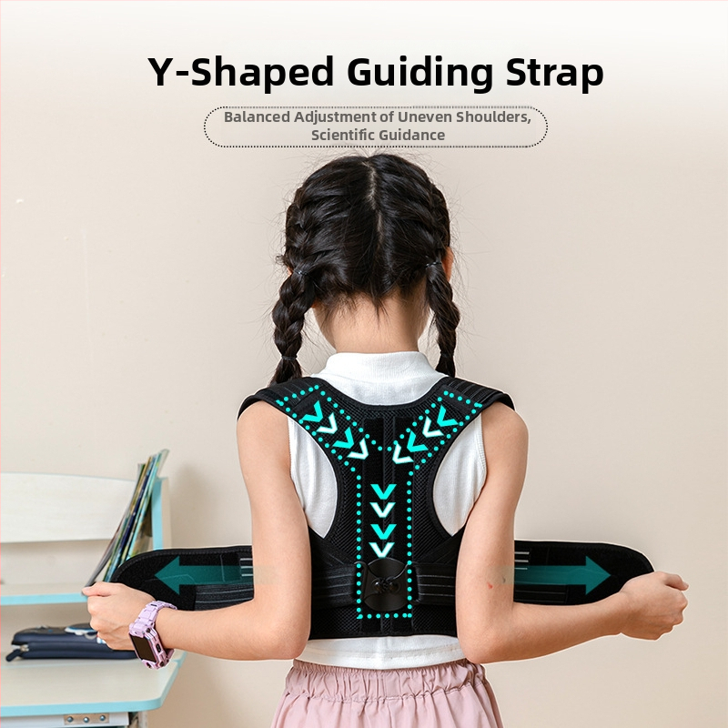 Držanie tela – korekčný pás pre hrb a skoliózu – unisex dizajn s otvorenými ramenami, Model ID-889, Článok LB-006, Vydanie 2024