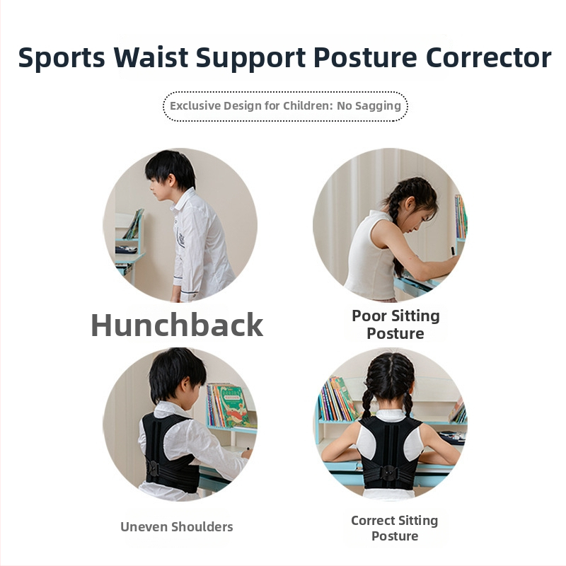 Držanie tela – korekčný pás pre hrb a skoliózu – unisex dizajn s otvorenými ramenami, Model ID-889, Článok LB-006, Vydanie 2024