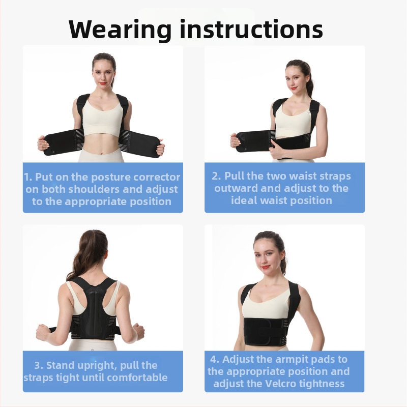 Korektor držania chrbta, nylon, Tedaxi Tdx-b19, priedušný, pre mužov aj ženy, vhodný pre fitness a masáže pre zdravie