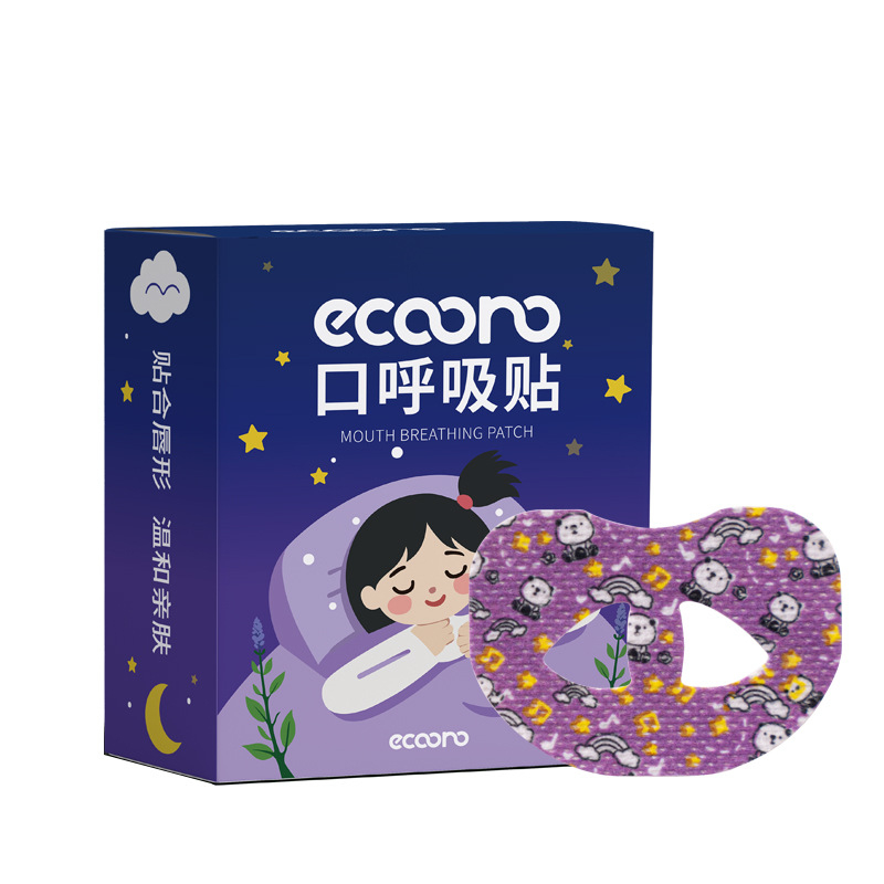 Карикатурен патч за корекция на дишане през устата по време на сън, за деца, изработен от нетъкана тъкан, фиксира устата, възможност за персонализиране