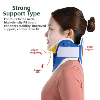 Štyri v jednom krčná trakčná pomôcka – korekcia, imobilizácia krku a fyzioterapia, plastová konštrukcia, 1-ročná záruka