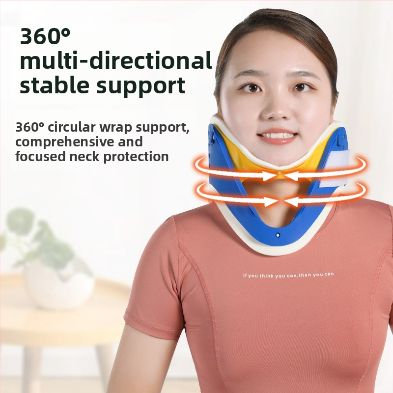 Štyri v jednom krčná trakčná pomôcka – korekcia, imobilizácia krku a fyzioterapia, plastová konštrukcia, 1-ročná záruka