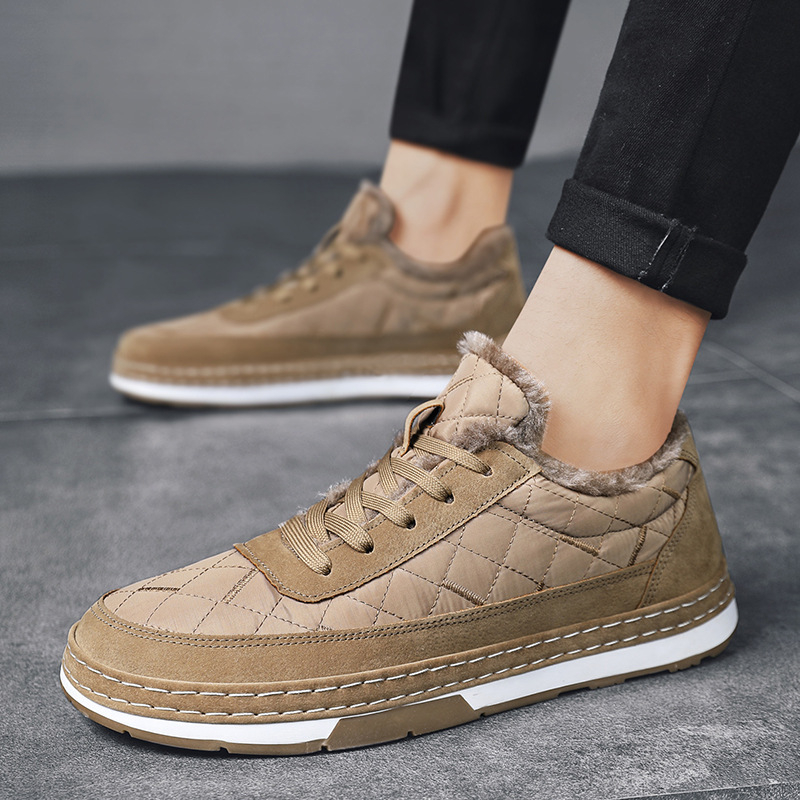 Vyriniai sniego batai, laisvalaikio stilius, šiluminė izoliacija, neslystanti gumos padas, pūkuota vidinė danga