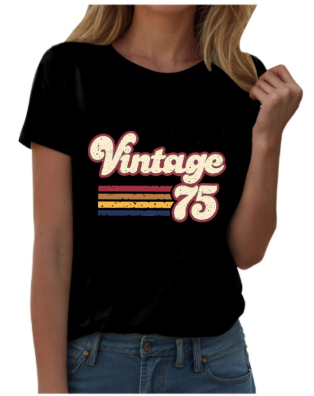 Tričko s okrúhlym výstrihom, krátke rukávy, street hipster štýl — zmes polyesteru a spandexu, jar 2025.