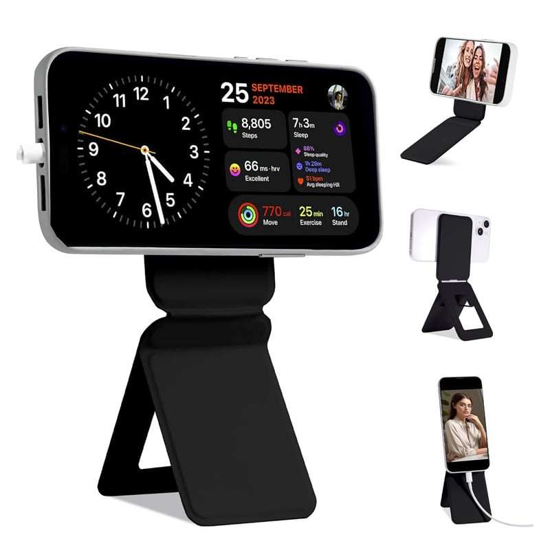 Universali magnetiniai telefono laikikliai — dirbtinė oda, anti-drebulio funkcija, paprastas stilius, palaiko pritaikymą