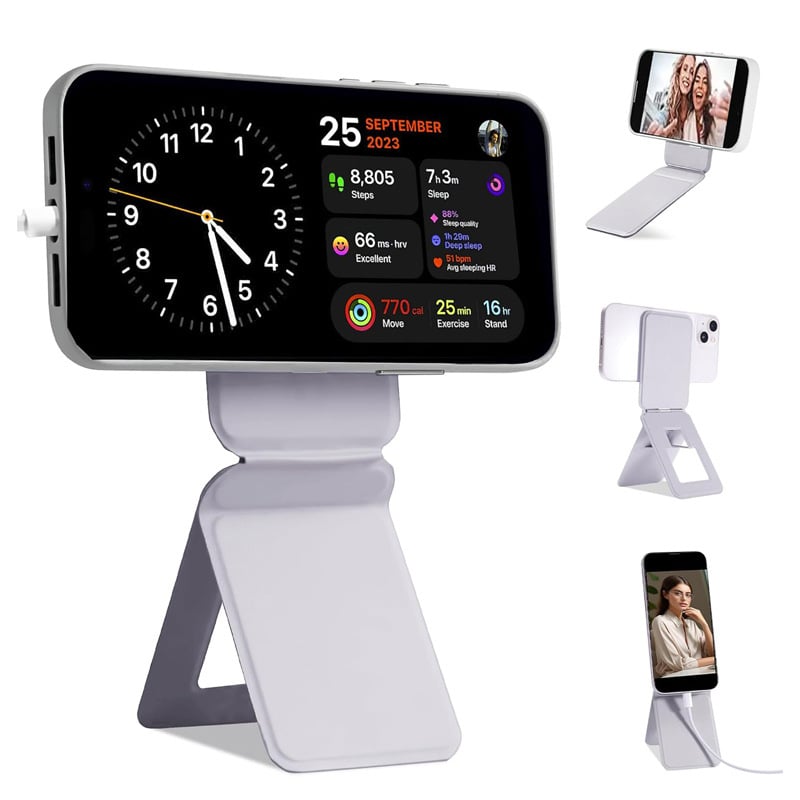 Universali magnetiniai telefono laikikliai — dirbtinė oda, anti-drebulio funkcija, paprastas stilius, palaiko pritaikymą