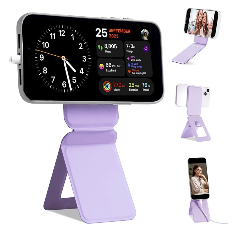 Universali magnetiniai telefono laikikliai — dirbtinė oda, anti-drebulio funkcija, paprastas stilius, palaiko pritaikymą