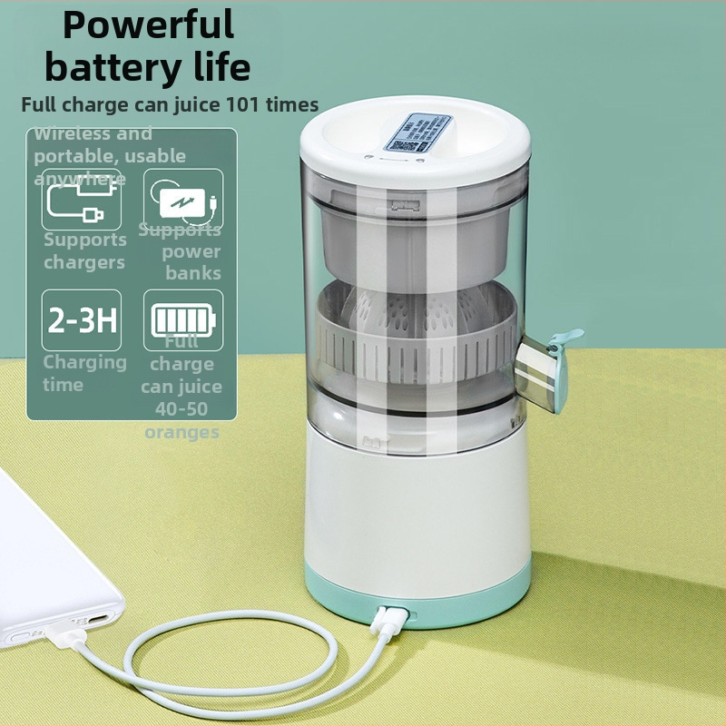 Nešiojamas sulčių spaudimo puodelis su įmontuota baterija, 18000 rpm, 150 W, talpa iki 400 ml, vertikalus sraigtinis peilis