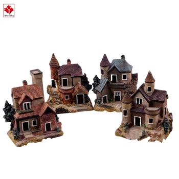 Stolni ukras od smole — europski stil, vintage vila i dvorac, mikro krajolik, moderni minimalistički dizajn