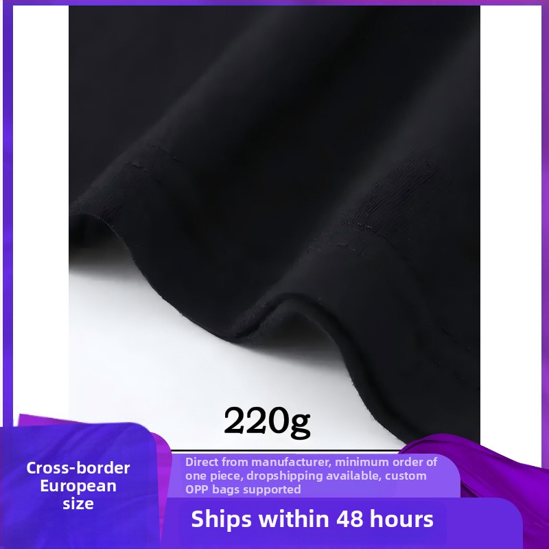 Majica od 100% pamuka s printom slova, retro umjetnički vintage stil, okrugli izrez, kratki rukavi