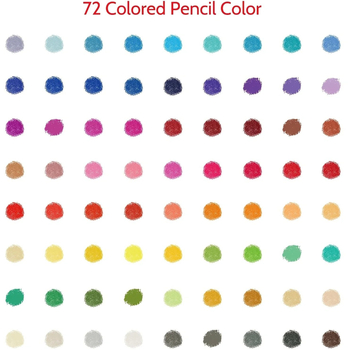 Lc-stationery Комплект за рисуване с моливи в дървена кутия и метални моливи