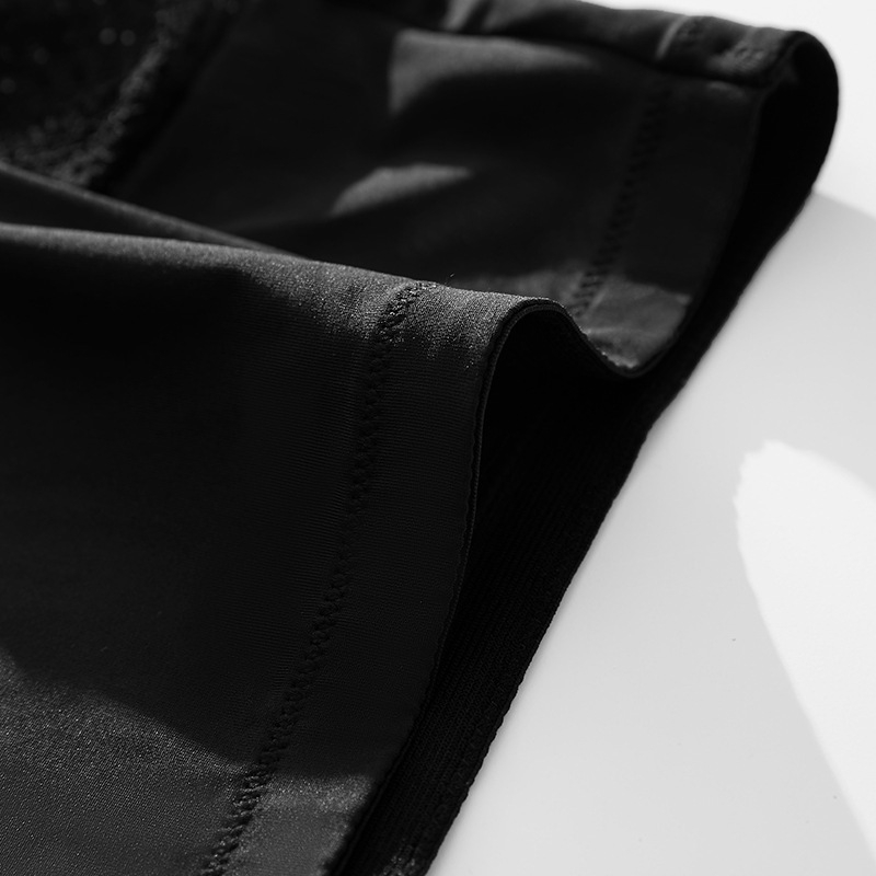 Ženske gaćice s čipkastim panelima i prozirnim detaljima, visoki struk, najlon žakard, pamuk podstava, 90–95% najlon