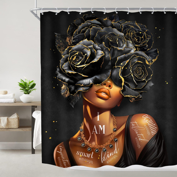 Dušo užuolaida iš poliesterio, šiuolaikinio minimalistinio stiliaus, spausdintas dizainas, pritaikymas