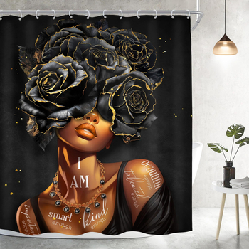 Dušo užuolaida iš poliesterio, šiuolaikinio minimalistinio stiliaus, spausdintas dizainas, pritaikymas