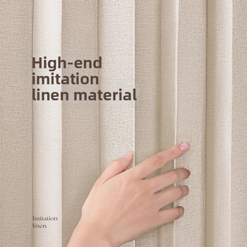 Audinių durų užuolaida svetainei, miegamajam ir virtuvei — imitacinis linas, IN stilius, vieno tono