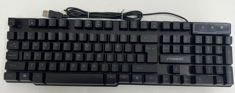 FV-Q305S laidinis žaidimų klaviatūros ir pelės rinkinys su apšvietimu, 1600 DPI optinis jutiklis, ergonomiškas dizainas