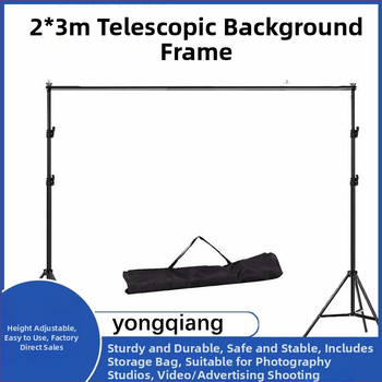 Medole MD88 fono laikiklis su geležies vamzdžio rėmu fotografijai ir vaizdo įrašams; tinkamas drabužių fotografavimui; komplekte fono rėmas ir saugojimo krepšys