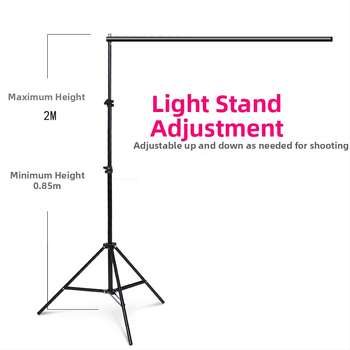 Medole MD88 fono laikiklis su geležies vamzdžio rėmu fotografijai ir vaizdo įrašams; tinkamas drabužių fotografavimui; komplekte fono rėmas ir saugojimo krepšys