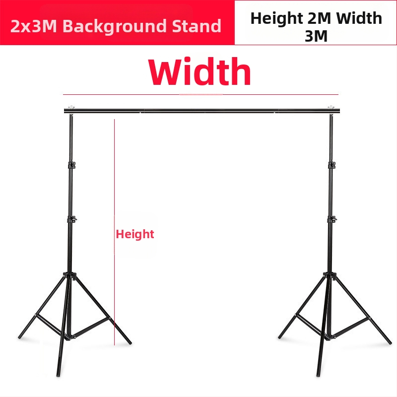 Medole MD88 fono laikiklis su geležies vamzdžio rėmu fotografijai ir vaizdo įrašams; tinkamas drabužių fotografavimui; komplekte fono rėmas ir saugojimo krepšys