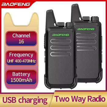 Baofeng BF-T20D рация, 30 канала, обхват 1,5–3 км, литиева батерия, USB директно зареждане, инженерно предназначена за строителни обекти